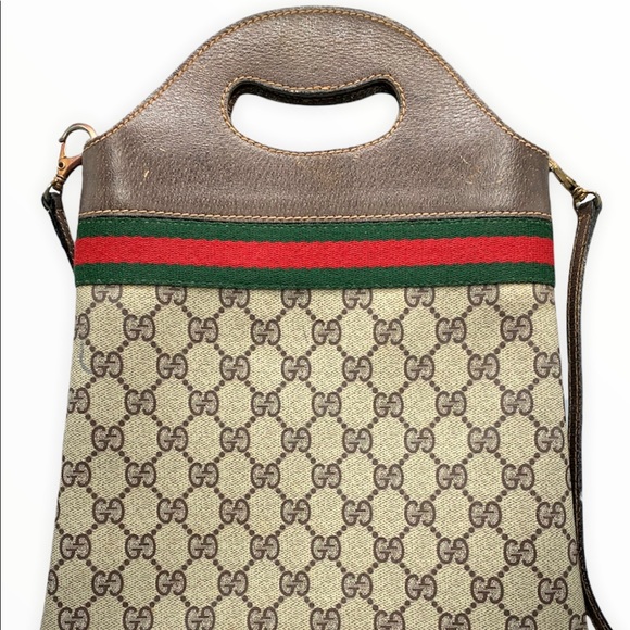 $1️⃣0️⃣0️⃣0️⃣ GUCCI Vintage Monogram Web Top Handle Bag - Picture 2 of 9